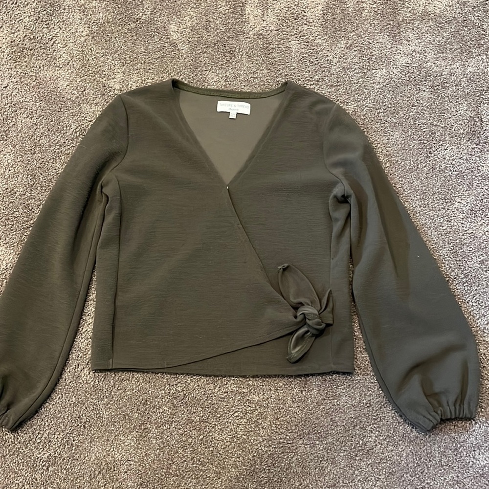 Madewell (Texture and Thread), dark green, XXS, amazing condition.